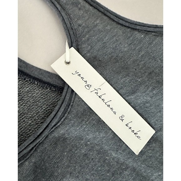 YFB Young Fabulous Broke L Terry Jumpsuit Racerback Tie Dye Pocket Stretch NWT - Picture 4 of 7